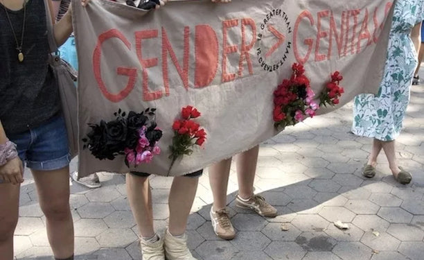 Banner at the 2012 Trans Day of Action, New York. via Buzzfeed.