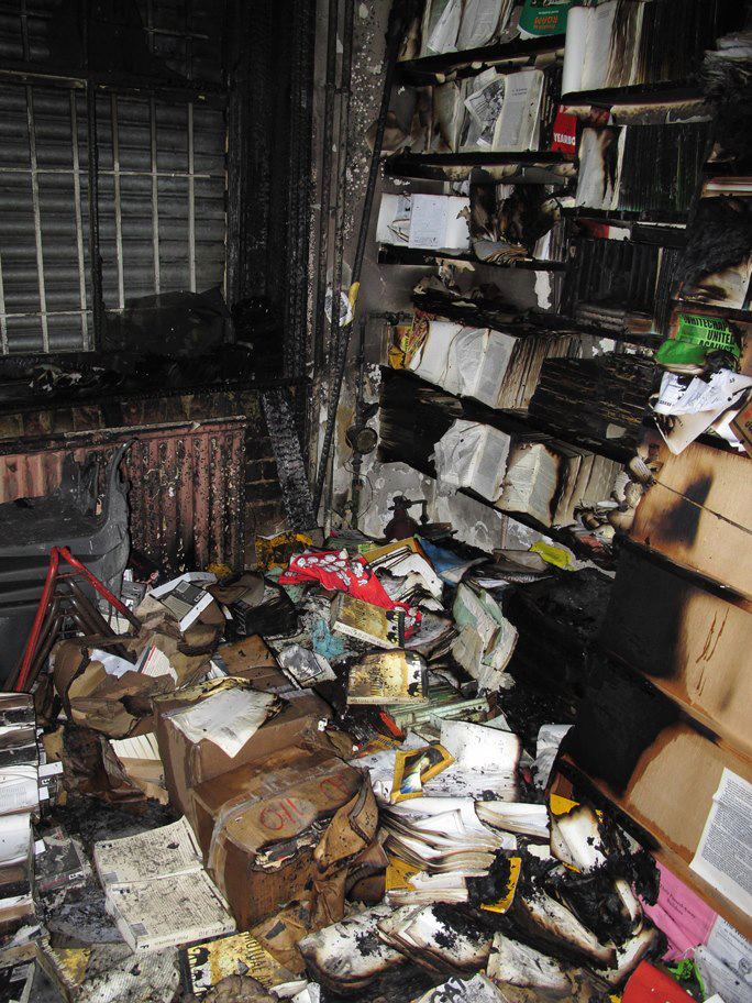 Image for blog post entitled London anarchist bookshop firebombed