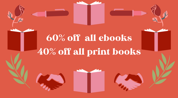 40% off ALL print books, 60% off ALL ebooks!