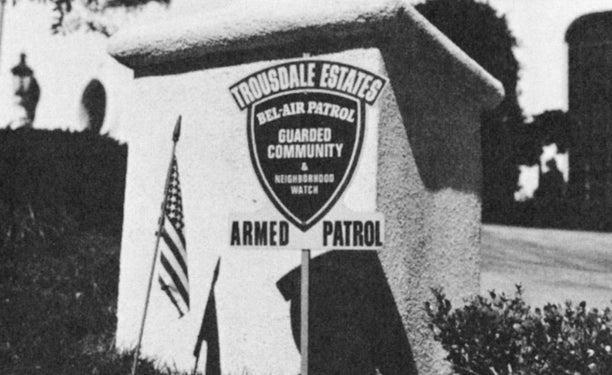 "Belligerent Lawns: Hollywood Hills." Photo: Robert Morrow. From City of Quartz.