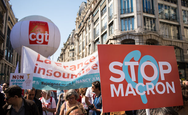 Fête à Macron, Paris, 5 May 2018. Photo: Olivier Ortelpa. via Wikimedia Commons.