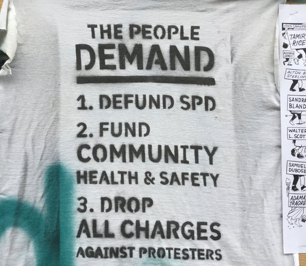 Seattle's Capitol Hill Autonomous Zone, photo by Dean Spade.