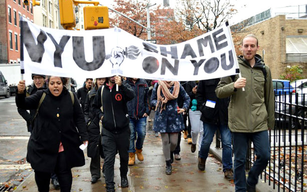 Workers vs. Zombies: NYU grad students are on a sick-out to save (and reimagine) the university
