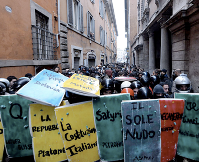 Image for blog post entitled Wu Ming on student protests in Italy: "Without a new story every battle is lost"