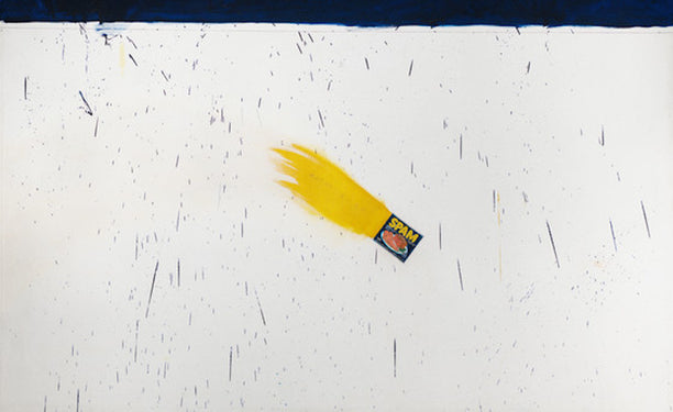 Detail from Ed Ruscha, Actual Size (Oil on Canvas, 1962)