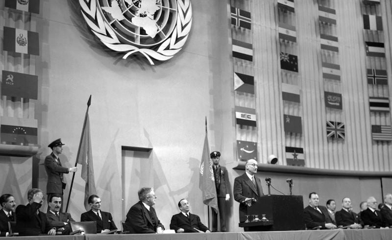 The Third Committee of the UN Assembly, which would adopt the the Universal Declaration of Human Rights in December 1948.