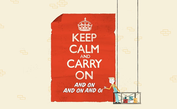 Image for blog post entitled Keep Calm and Carry On – the sinister message behind the slogan that seduced the nation