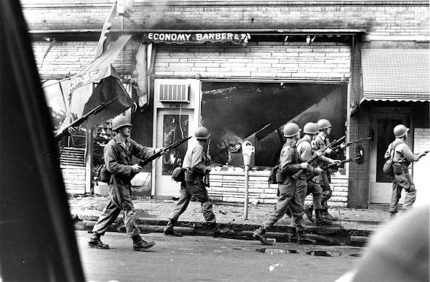 Linwood Avenue, Detroit, July 23, 1967. via Walter P. Reuther Library, Wayne State University.