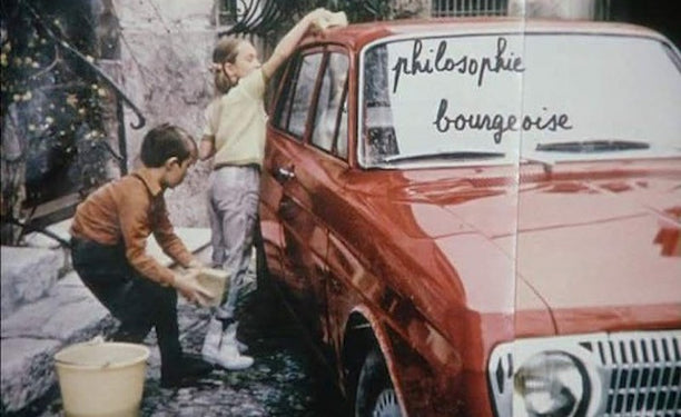 Detail from a still from Le Gai Savoir (1968).