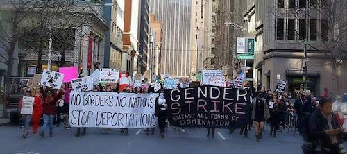 Gender Strike, San Francisco, March 8 2017. via It's Going Down.