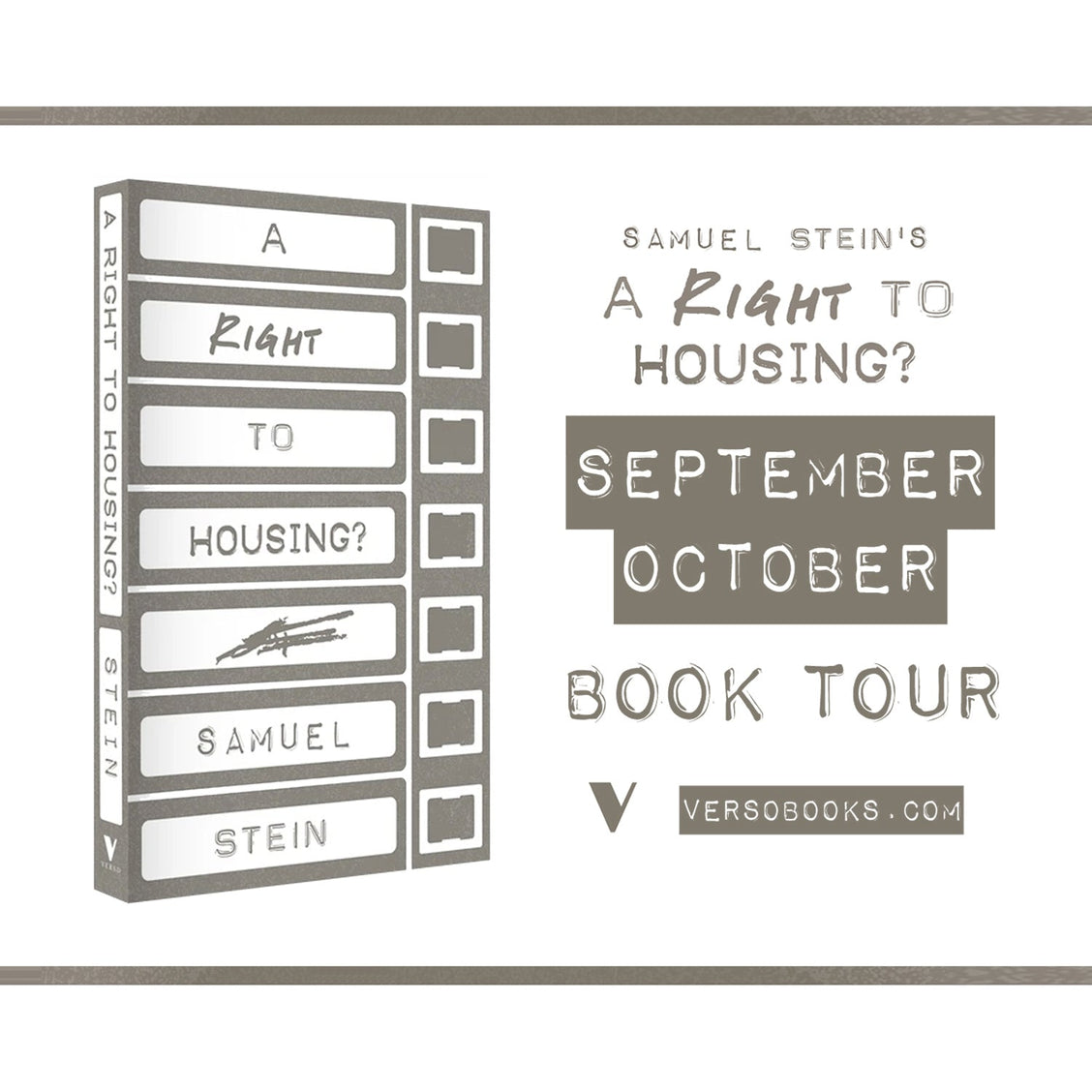 A Right to Housing? // Fall Book Tour