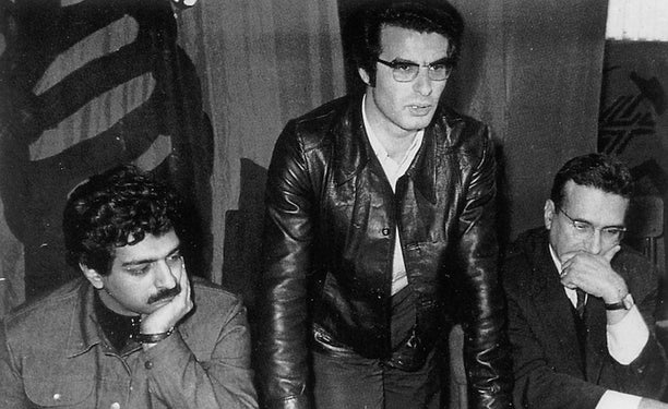 Tariq Ali, Alain Krivine, and Ernest Madnel (l-r).