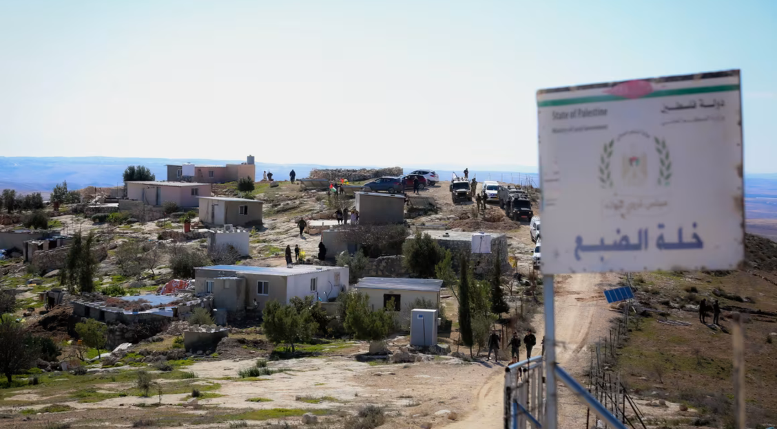 a small village on a hill in Masafer Yatta, Palestine