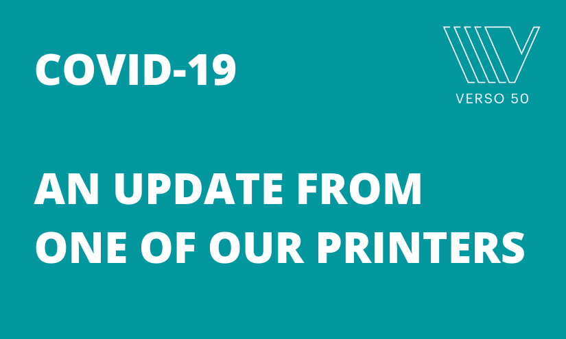 A statement from our UK printer