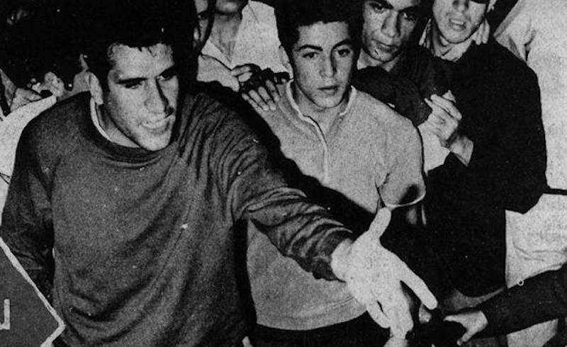 Deniz Gezmiş during the Istanbul University Occupation, 11 June 1968.
