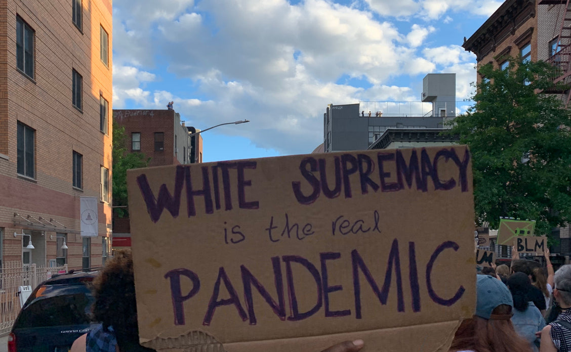 Protest sign, New York City, June 2020. Photo by Jessie Kindig.