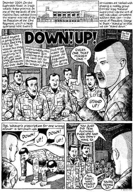 Image for blog post entitled Exclusive Joe Sacco comic: Down! Up!