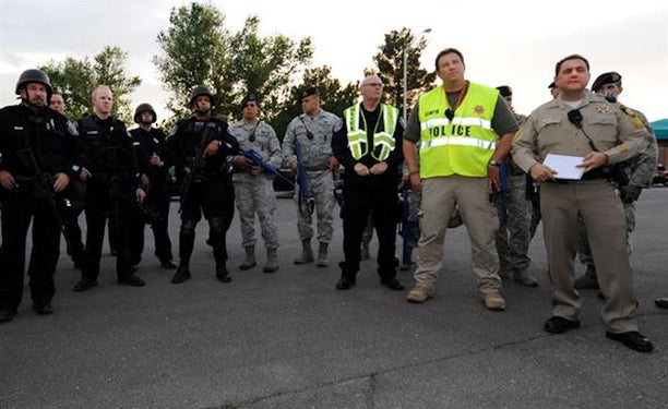 Las Vegas police participate in a 2012 "Multi Assault Counter Terrorism Action Capabilities" training at Nellis Air Force Base.  