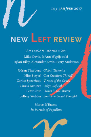 New Left Review - Issue 103 out now
