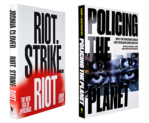 Image for blog post entitled Riot. Strike. Riot and Policing the Planet are 40% off!