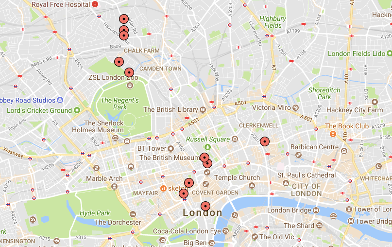 Marx's London: A Map