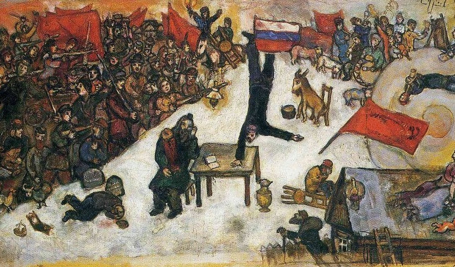 The Revolution, 1937 by Marc Chagall