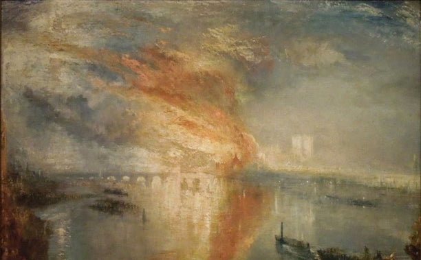 Detail from JMW Turner, The Burning of the Houses of Lords and Commons (1835)