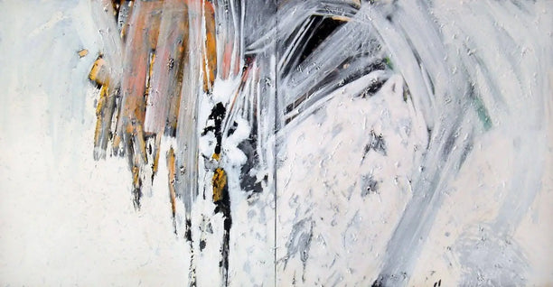 Painting by Rafat Asad, White phosphorus # 2, 2009, Acrylic on Canvas