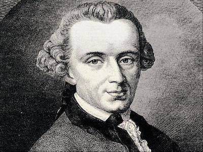 Image for blog post entitled Immanuel Kant the, errrr, Walker?