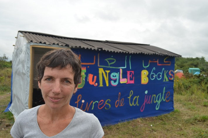 Image for blog post entitled Jungle Books: Calais migrant camp's newly opened library needs books!