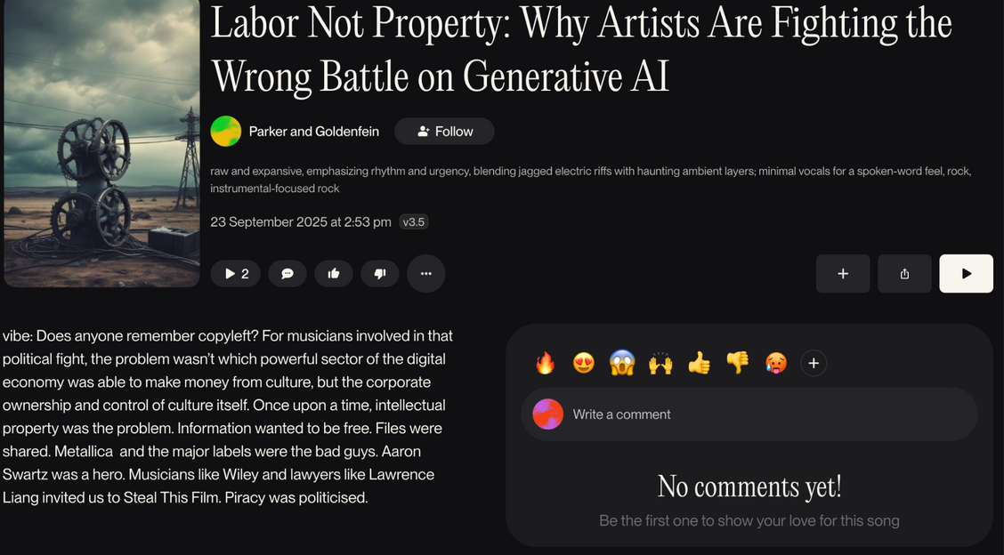 Labor not property: Why artists are fighting the wrong battle on generative AI