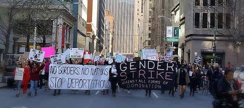 Gender Strike, San Francisco, March 8 2017. via It's Going Down. 
