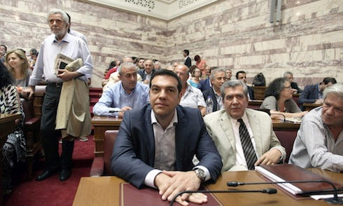 Image for blog post entitled Greek debt crisis brings discord within Syriza as Tsipras hopes for leap of faith