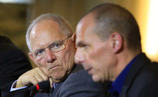 Wolfgang Schäuble and Varoufakis.