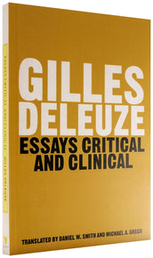 Cover of “Essays Critical and Clinical”