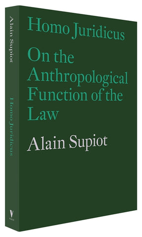 Cover of “Homo Juridicus: On the Anthropological Function of the Law”