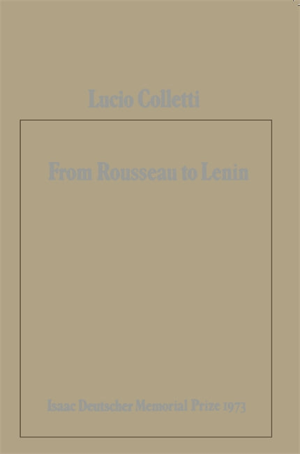 From Rousseau to Lenin