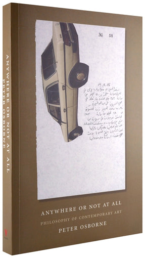 Cover of “Anywhere or Not at All: Philosophy of Contemporary Art”