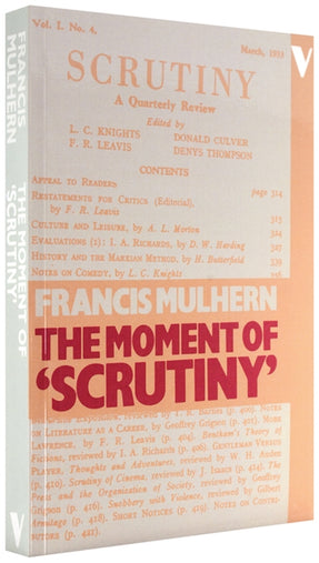 Cover of “The Moment of "Scrutiny"”